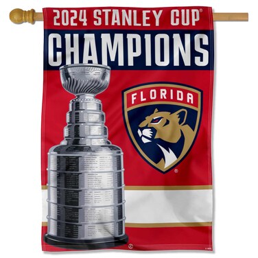 WinCraft Florida Panthers 2024 Stanley Cup Champions Banner Flag