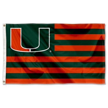 WinCraft Hurricanes Nation Stripes 3x5 Banner Flag