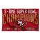 WinCraft San Francisco 49ers 5X and 5 Time Super Bowl Champions Flag Outdoor Indoor 3x5 Foot Banner