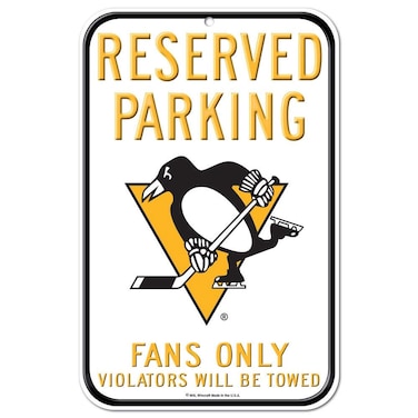 Wincraft NHL Pittsburgh Penguins 29551011 Plastic Sign, 11" x 17
