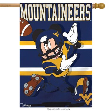 NCAA West Virginia University Disney Vertical Flag, Multicolor, 28" x 40