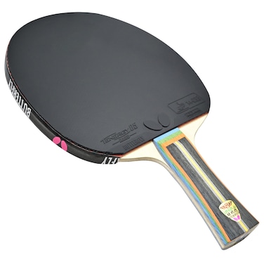 Butterfly Lin Yun-Ju Super ZLC Table Tennis Racket - The Identical Racket Used by Lin Yun-Ju - Ideal for Mid-Distance Looper with Explosive Forehand Attack - Recommended for World Class Play