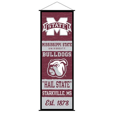 Mississippi State Bulldogs Banner and Scroll Sign