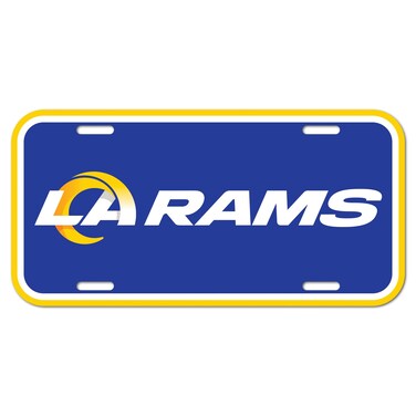 WinCraft Los Angeles Rams Team Logo Plastic License Plate
