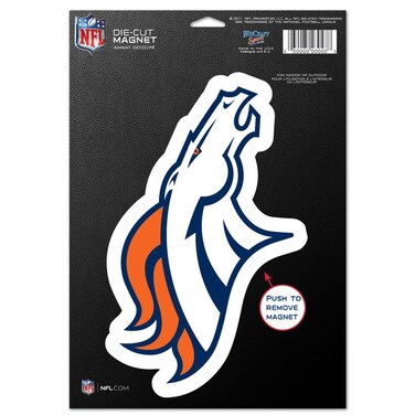 WinCraft Denver Broncos 6" x 9" Car Magnet