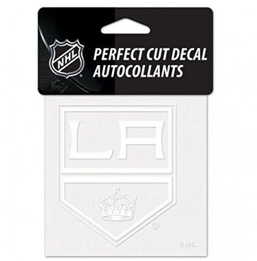 NHL LA Kings Logo 4" x 4" inch Outdoor White Decal