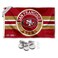 San Francisco 49ers Patch Button Banner and Tapestry Wall Tack Pads