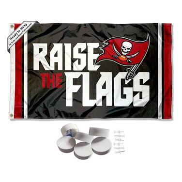 Tampa Bay Buccaneers Raise The Flags Banner and Tapestry Wall Tack Pads