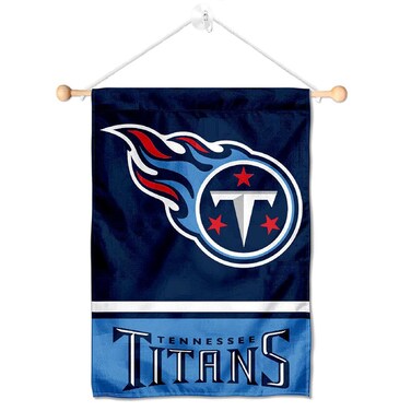 Tennessee Titans Banner Window Wall Hanging Flag with Suction Cup