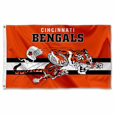 WinCraft Bengals Throwback Vintage Retro 3x5 Banner Flag