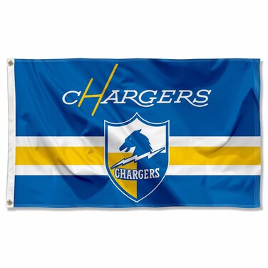 WinCraft Chargers Throwback Vintage Retro 3x5 Banner Flag