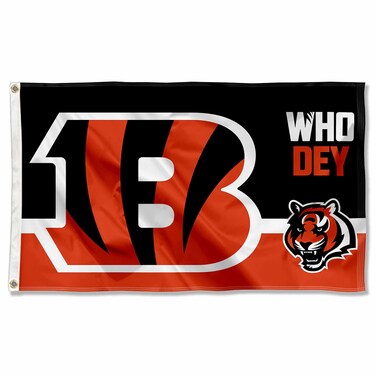 WinCraft Cincinnati Bengals Who Dey Flag Outdoor Indoor 3x5 Foot Banner