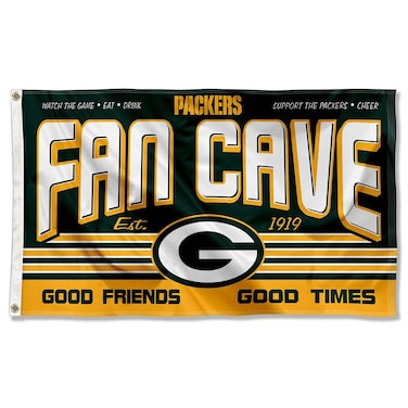 WinCraft Green Bay Packers Fan Man Cave Banner Flag