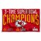 WinCraft Kansas City Chiefs 3X and 3 Time Super Bowl Champions Flag Outdoor Indoor 3x5 Foot Banner