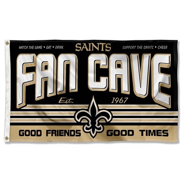 WinCraft New Orleans Saints Fan Man Cave Banner Flag
