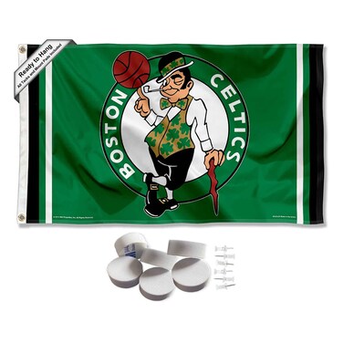 Boston Celtics Logo Banner and Tapestry Wall Tack Pads
