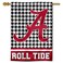 WinCraft Alabama Crimson Tide Houndstooth Pattern Double Sided House Flag
