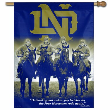 Notre Dame Fighting Irish 27"x37" Banner - Four Horsemen