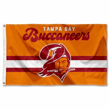 WinCraft Buccaneers Throwback Vintage Retro 3x5 Banner Flag