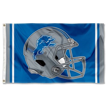 WinCraft Detroit Lions New Helmet 3x5 Outdoor Flag