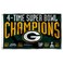 WinCraft Green Bay Packers 4X and 4 Time Super Bowl Champions Flag Outdoor Indoor 3x5 Foot Banner