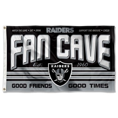WinCraft Las Vegas Raiders Fan Man Cave Banner Flag
