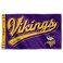 WinCraft Minnesota Vikings Script Logo Premium Flag