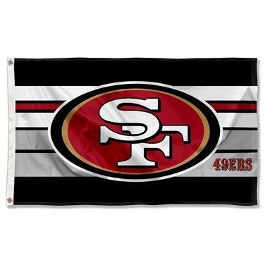 WinCraft San Francisco 49ers Retro Stripes Large 3x5 Flag