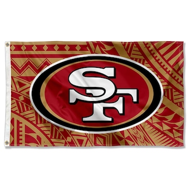 WinCraft San Francisco 49ers Samoan Pattern 3x5 Grommet Flag