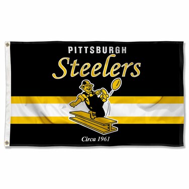WinCraft Steelers Throwback Vintage Retro 3x5 Banner Flag
