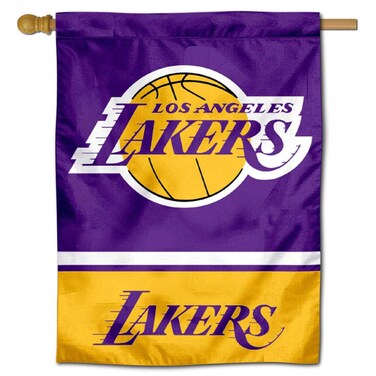 WinCraft LA Lakers Double Sided House Banner Flag