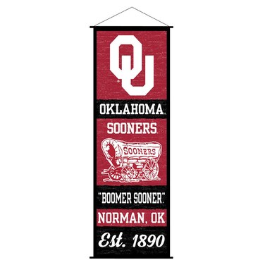 Oklahoma Sooners Banner and Scroll Sign