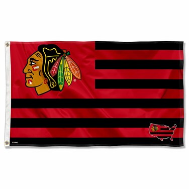 WinCraft Chicago Blackhawks American Nation 3x5 Flag