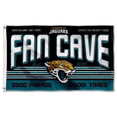 WinCraft Jacksonville Jaguars Fan Man Cave Banner Flag
