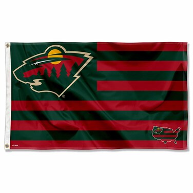 WinCraft Minnesota Wild American Nation 3x5 Flag