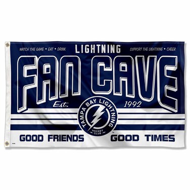 WinCraft Tampa Bay Lightning Fan Man Cave Banner Flag