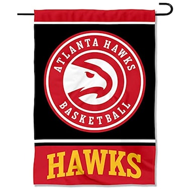 WinCraft Atlanta Hawks Black Double Sided Garden Flag