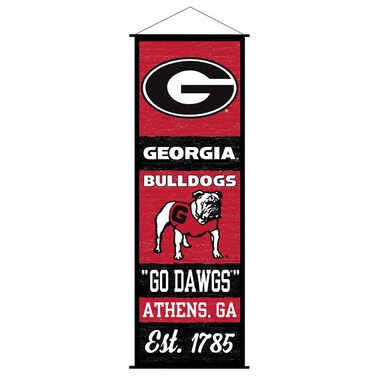 Georgia Bulldogs Banner and Scroll Sign