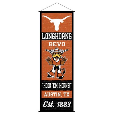 Texas Longhorns Banner and Scroll Sign
