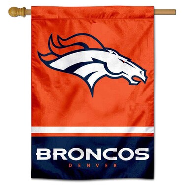 WinCraft Broncos Two Sided House Flag