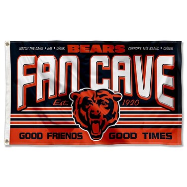 WinCraft Chicago Bears Fan Man Cave Banner Flag