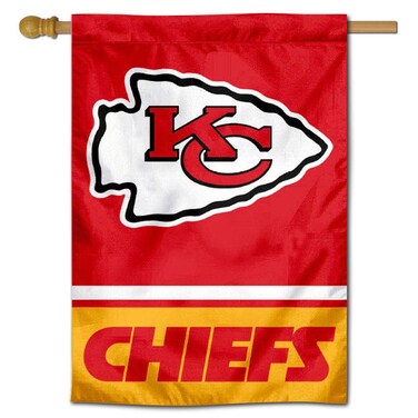 WinCraft KC Chiefs Two Sided House Flag