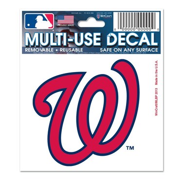 MLB Washington Nationals Multi-Use Decal, 3" x 4