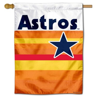 WinCraft Houston Astros Throwback Vintage Retro Double Sided House Flag