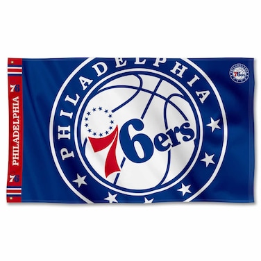 WinCraft Philadelphia 76ers Printed Header 3x5 Premium Banner Flag