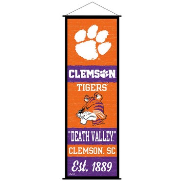 Clemson Tigers Banner and Scroll Sign