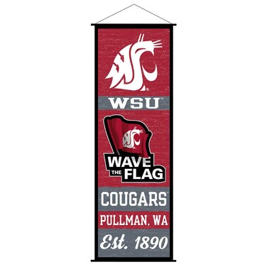 Washington State Cougars Banner and Scroll Sign