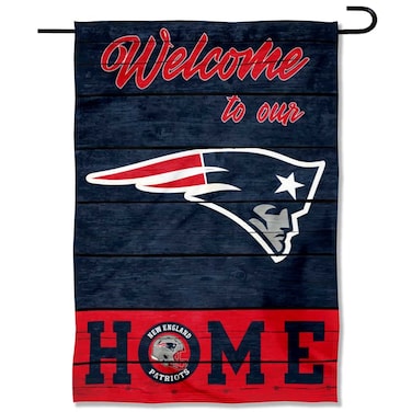 WinCraft New England Patriots Welcome Home Decorative Garden Flag Double Sided Banner