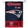 WinCraft New England Patriots Welcome Home Decorative Garden Flag Double Sided Banner