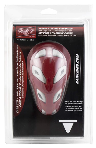 Rawlings Baseball Supporter with Cage Cup (Junior Large)